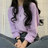 Basic Solid Color Long Sleeve T-Shirt