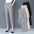 Ladies Mid Rise Tapered Leg Pants