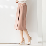 Slimming Mid-Length High Waist Figure Flattering Sheath Skirt