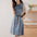 Patchwork Fake Two-Piece Denim Dress (Including Belt)