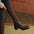 Square Toe Mid Heel Calf-High Boots