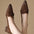 Retro Chunky Heel Pointed-Toe Shoes