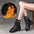 Platform Mid Heeled Combat Boots