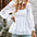 Square Neck Ruched Long Sleeve Blouse