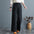 Cotton and Linen Loose Wide-Leg Straight Trousers